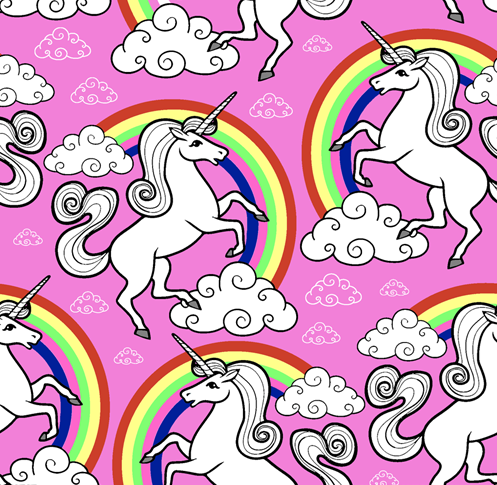 290 Twill Composite Digital Printing Unicorn Series, large stock of high, medium and low-end leather fabrics, factory direct sales, hot-selling new styles detail image 2