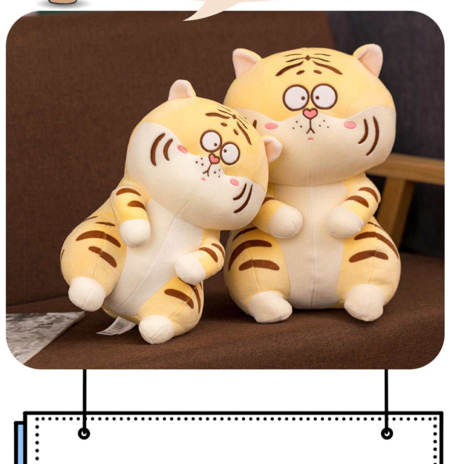 Cute bamboo charcoal bags, activated carbon bags for cars, new car formaldehyde and odor removal, car odor removal, car accessories, tiger ornaments