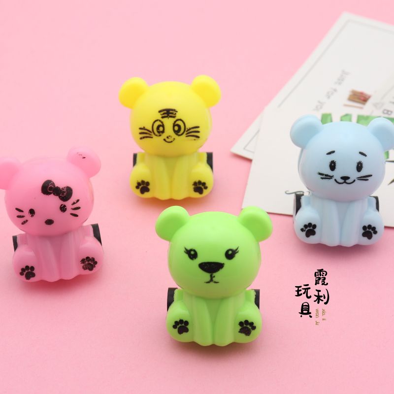 Wechat business ground promotion: Cartoon expression little power cart, children's plastic toys, gifts, gacha party details Picture