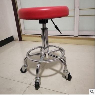 Hairdressing chair, pulley stool, work stool, rotating lift stool, small round stool detail image 1