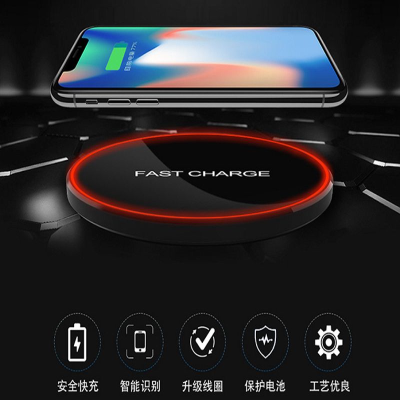 无线充电器适用于苹果定频7.5w 5w10w铝合金快充