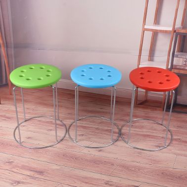 Four-piece steel colorful blow molding stool