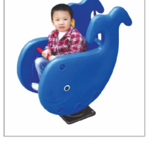 Outdoor community fitness equipment doll rocker children spring rocker seesaw park plastic rocker horse 1978 Whale rocker Hualong play toy factory direct sales