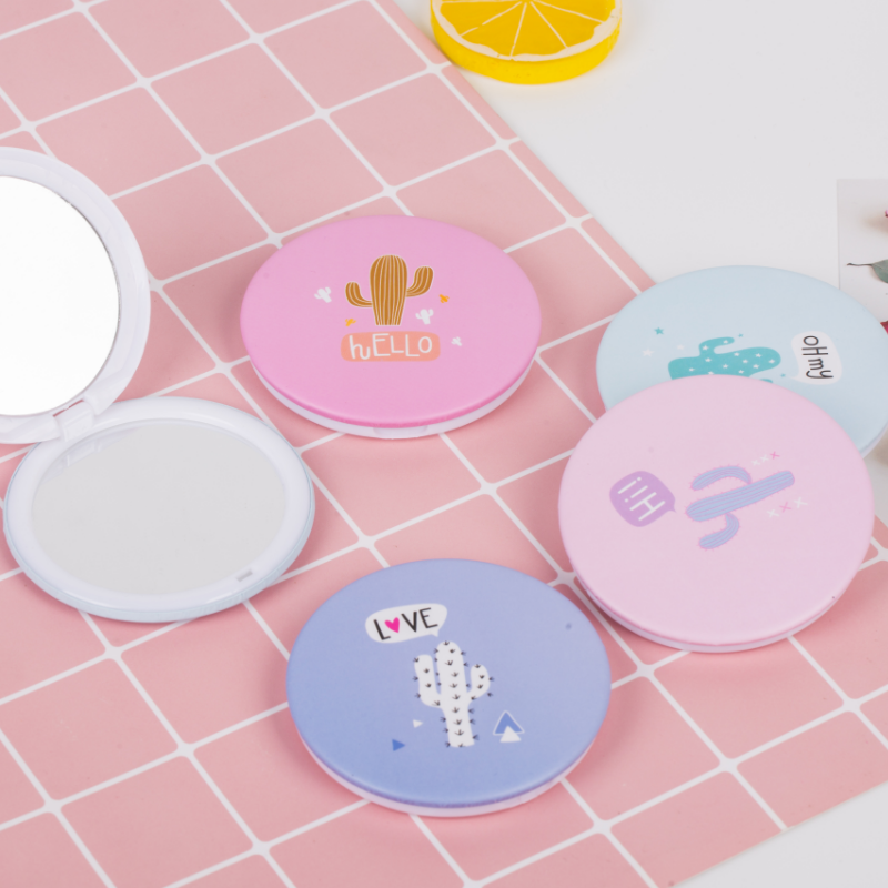 圆形小镜简单大方双面圆形随身镜日用百货化妆镜厂家直销详情图1