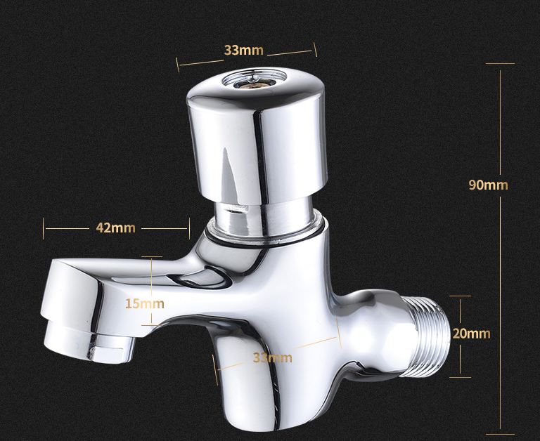 الصنبور المتصاعد الأحادي البرودة النحاسية الكاملة إلى الحوائط في صمامات مفتوحة detail image 4