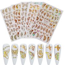 Crazy zy butterfly nail sticker
