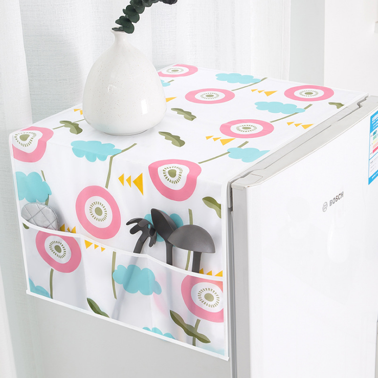 Storage dust-proof multi-functional refrigerator cover detail image 3