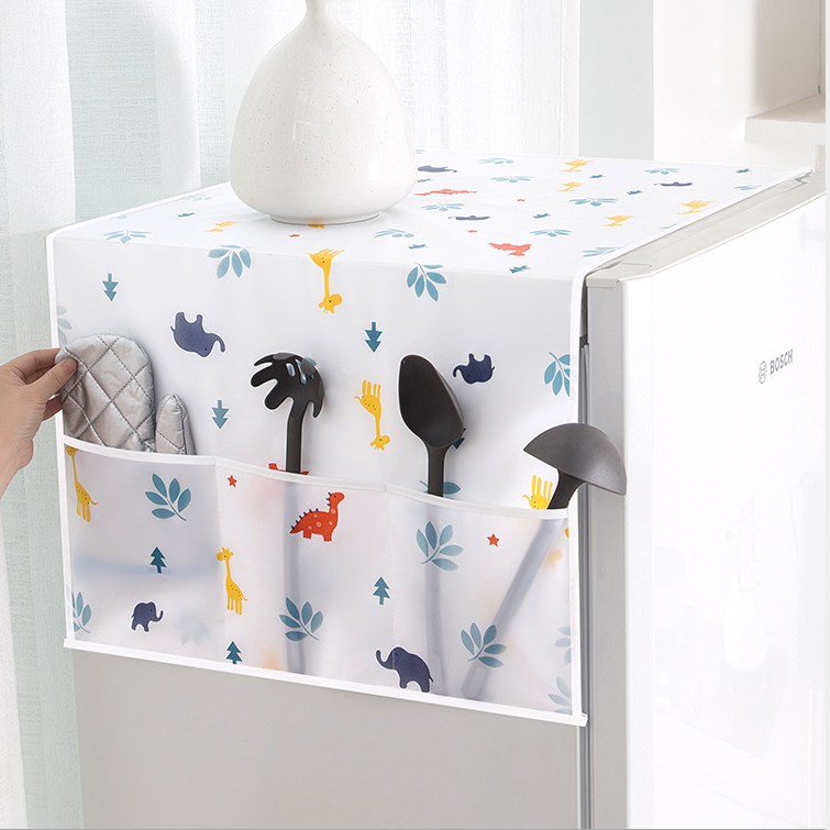 Storage dust-proof multi-functional refrigerator cover detail image 5