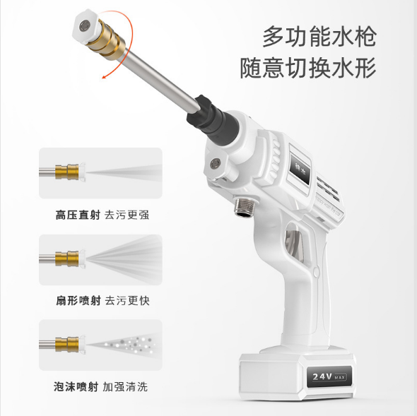 锂电池无线洗车机高压家用水泵充电便携式详情图2