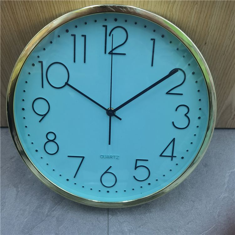 厚实金边塑料材质静音三维数码多色可定制现代装饰细节图