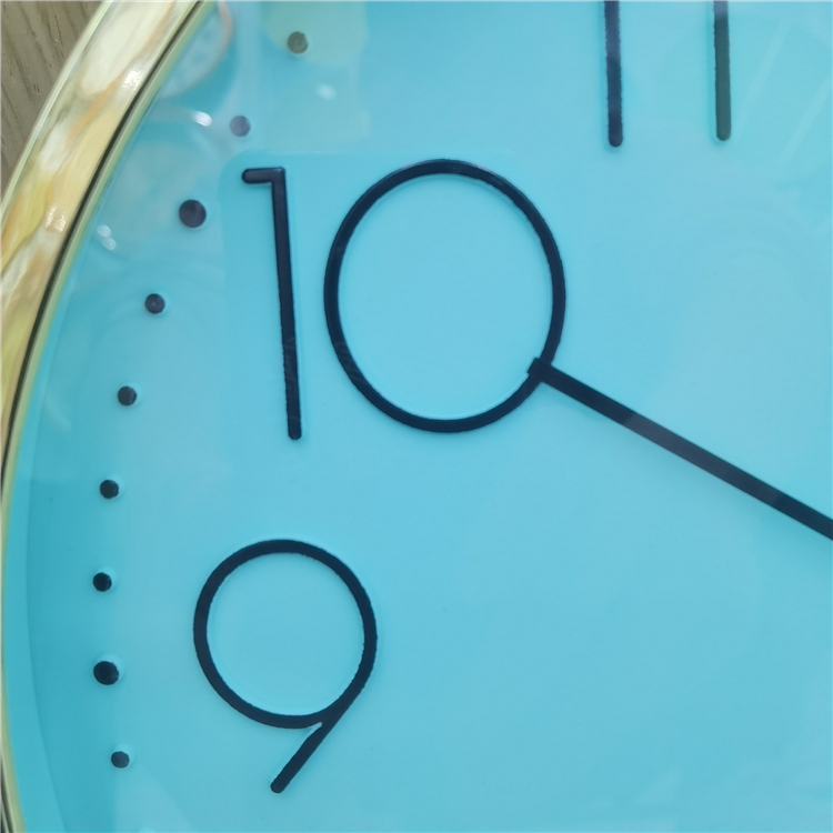 厚实金边塑料材质静音三维数码多色可定制现代装饰详情图1