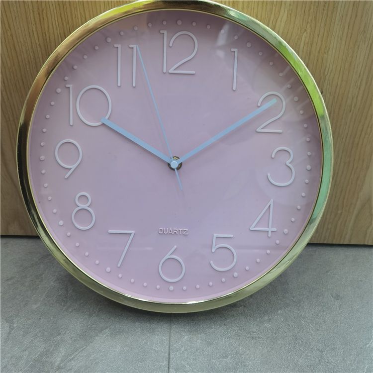 厚实金边塑料材质静音三维数码多色可定制现代装饰产品图