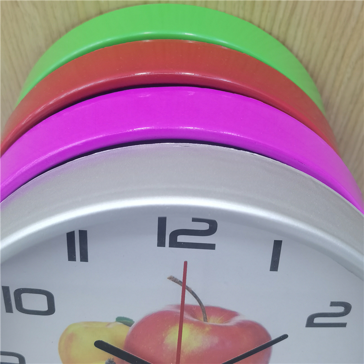 Manufacturer's cheap round plastic Nordic simple digital modern home decoration children's mini wall clock detail image 1