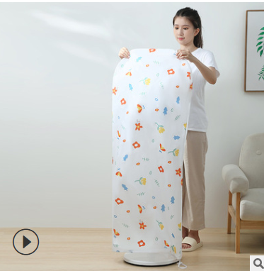 Three-dimensional floor-standing dust cover for electric fans detail image 4