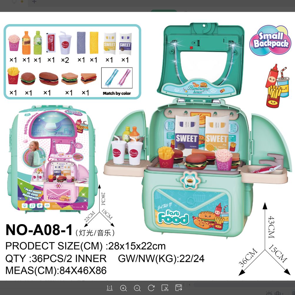 A08-1 Girl heart cute and interesting and multi-style sealed family backpack