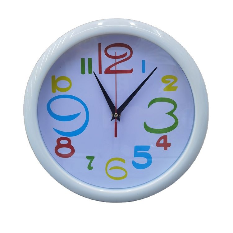 27cm round, low-cost manufacturer wholesale, simple style, personalized children's home bedroom decoration wall clock