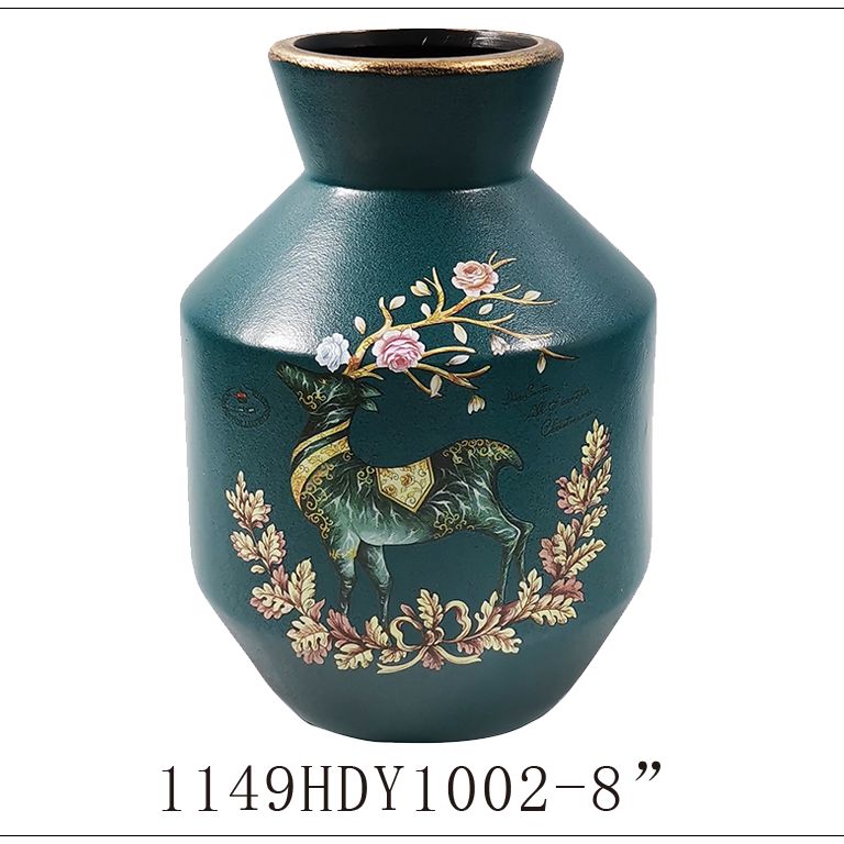 精美花瓶欧式简约陶瓷花瓶摆件电视柜客厅创意北欧艺术现代家居干花插花装饰品