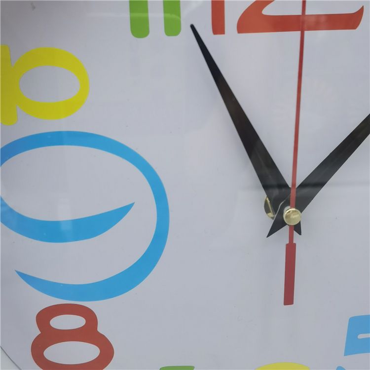 27cm round, low-cost manufacturer wholesale, simple style, personalized children's home bedroom decoration wall clock Specification image
