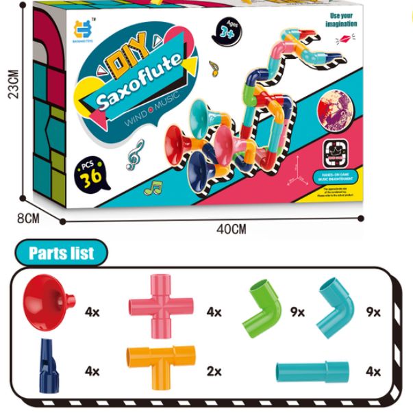 2101   (36pcs) 多趣味可爱多样式DIY 大号积木管道