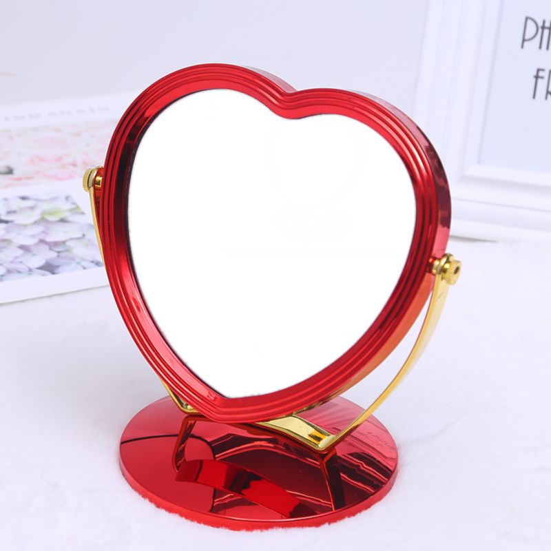 红色喜镜欧式喜庆双面化妆镜子化妆镜子