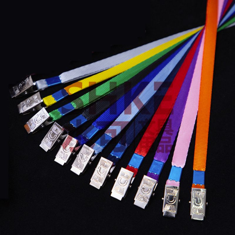 1.0cm广州好英文夹手机绳学生胸卡证件挂绳展会工作证 挂绳吊绳