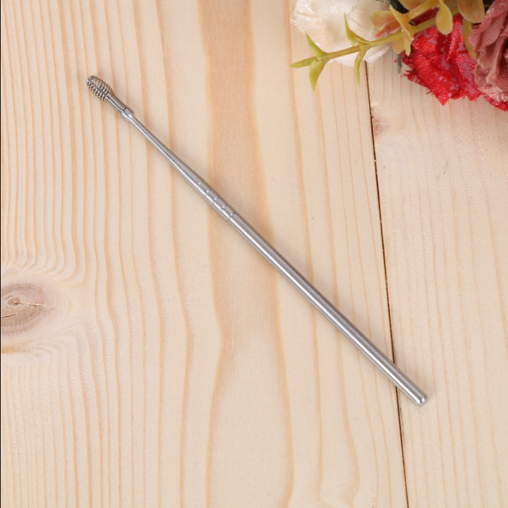 不锈钢螺旋式掏耳勺 两用除耳垢 采耳工具 耳扒清洁器 耳挖详情2