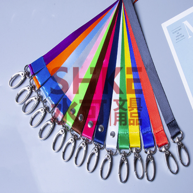 2cm广州加厚椭圆钩手机绳学生胸卡证件挂绳展会工作证 挂绳吊绳详情图2