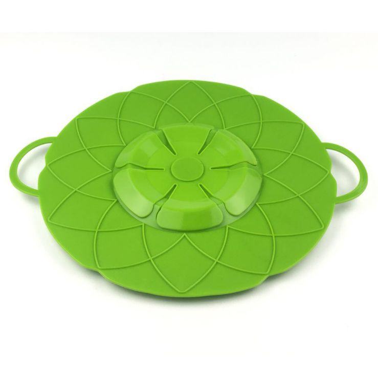 Silicone spill-proof pot lid