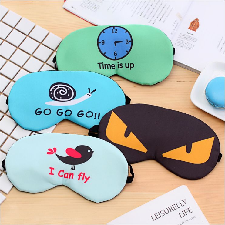 Cartoon cute summer cool breathable men and women ice sleep blindfold