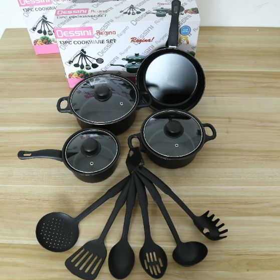 13 sets of explosive pot and kitchen utensils