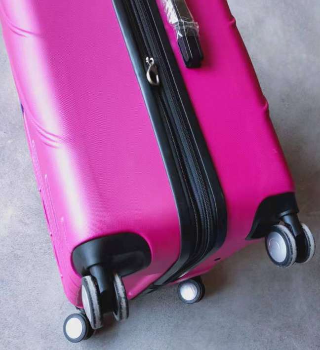 H190. Trolley Box Suitcase Three-Piece Set Of Abs Material details Picture