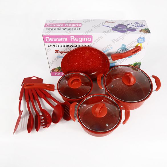 Chinese red pot set
