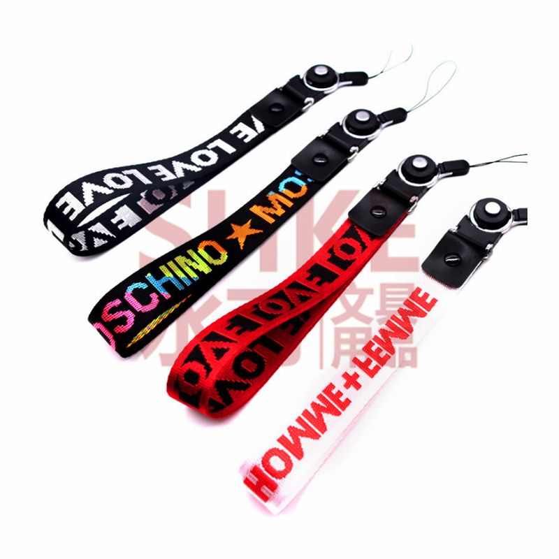 产品名称：2cm短绳定制印刷数码丝印挂绳手机绳学生胸卡证件挂绳展会工作证 挂绳吊绳产品图