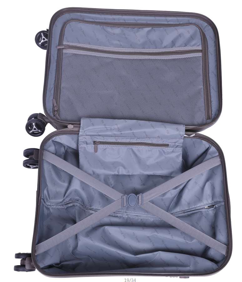 H198 Trolley Box Luggage Customs Lock Code Box Three Sets Of Pc Materials Item Picture