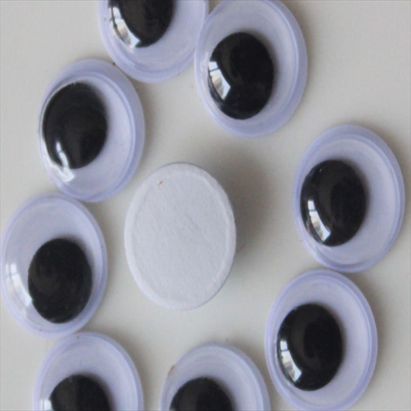 带胶背胶黑白彩色活动动物眼睛贴配件diy玩具娃娃眼珠材料配件34