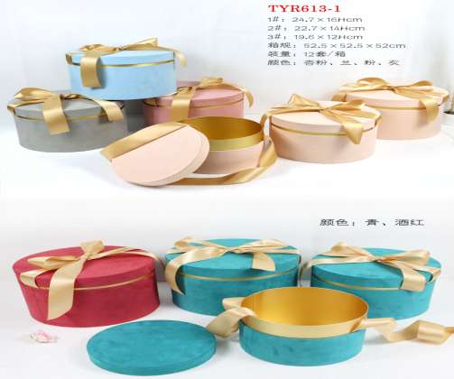 Round Flannelette Set Three Gift Box full figure