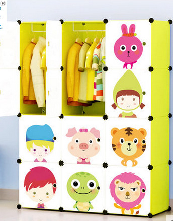 组合收纳柜折叠组装布艺衣柜详情图3