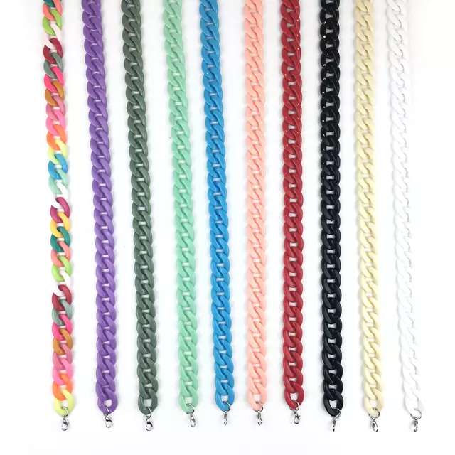 Rose Angel trendy and fashionable adult mask chain, acrylic ring buckle chain, eyeglass chain, Internet bestseller pic 1