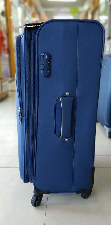 B-368 Three-Piece Pull-Rod Case Code Case Zipper Suitcase Fabric details Picture