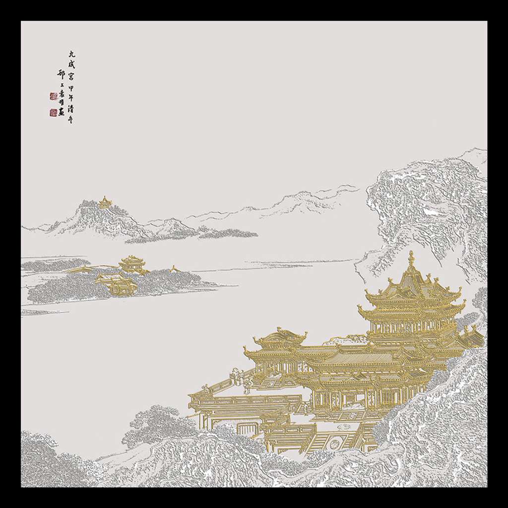 微雕正方形3-106白底实物图