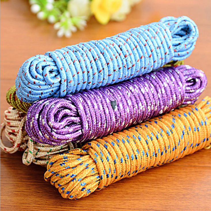 Thickened multi-functional nylon anti-slip and windproof clothesline