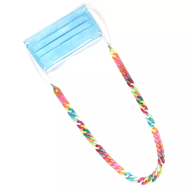 Rose Angel trendy and fashionable adult mask chain, acrylic ring buckle chain, eyeglass chain, Internet bestseller pic 2