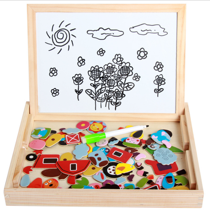 抖音热卖双面画板儿童益智玩具详情图4