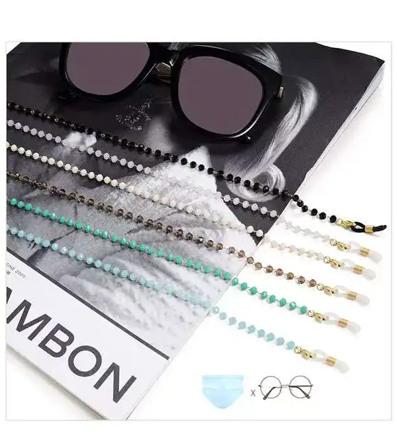 The Rose Angel ladies' crystal glasses chain is trendy and fashionable detail image 1