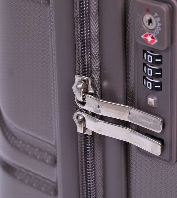 H198 Three-Piece Pull-Bar Box Cipher Box Suitcase Zipper Pc Material Specification drawing