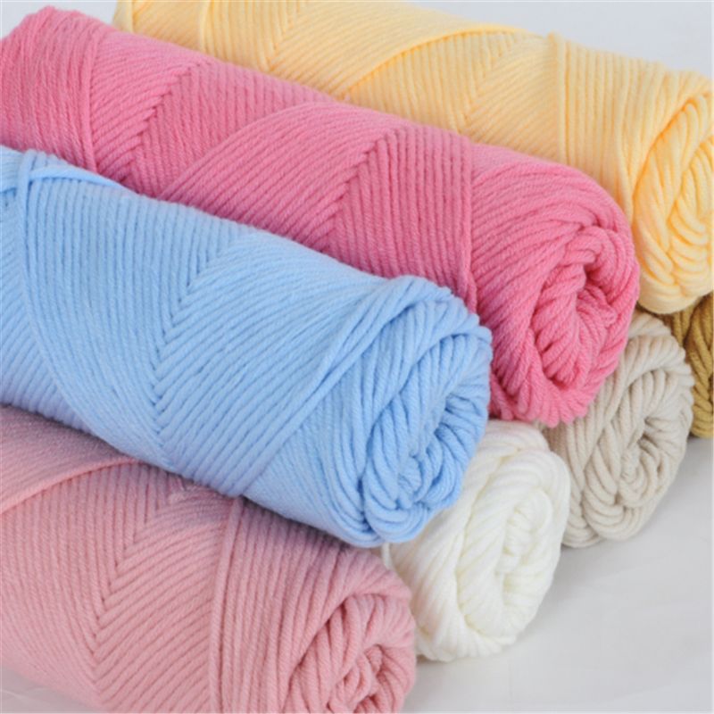 8股情人棉棒针粗毛线多股牛奶棉韩棉宝宝线男女织围巾毛线批发产品图