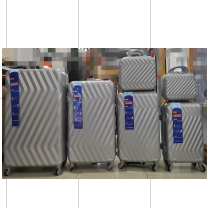 005-6  六件套拉杆箱大号托运箱 密码箱 行李箱拉链款ABS料