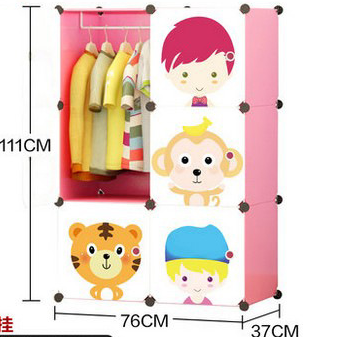 组合收纳柜折叠组装布艺衣柜详情图2