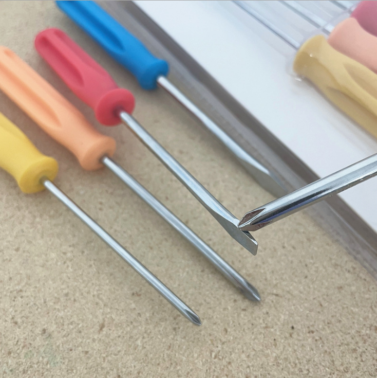 Carbon steel flat-head cross-head screwdriver set detail image 4