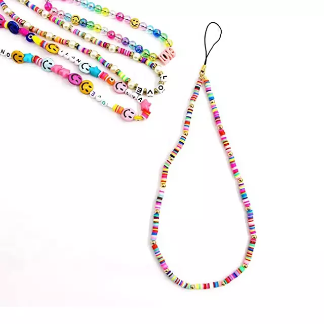 Rose Angel Network's best-selling colored soft clay mobile phone chain is a young and fashionable bestseller detail image 6